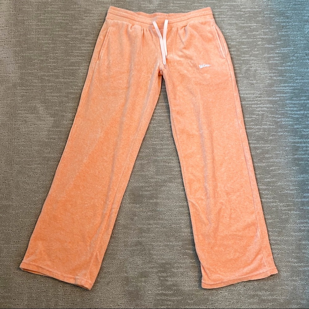 Peach Velour Sweatpants Lee Cooper Size 6